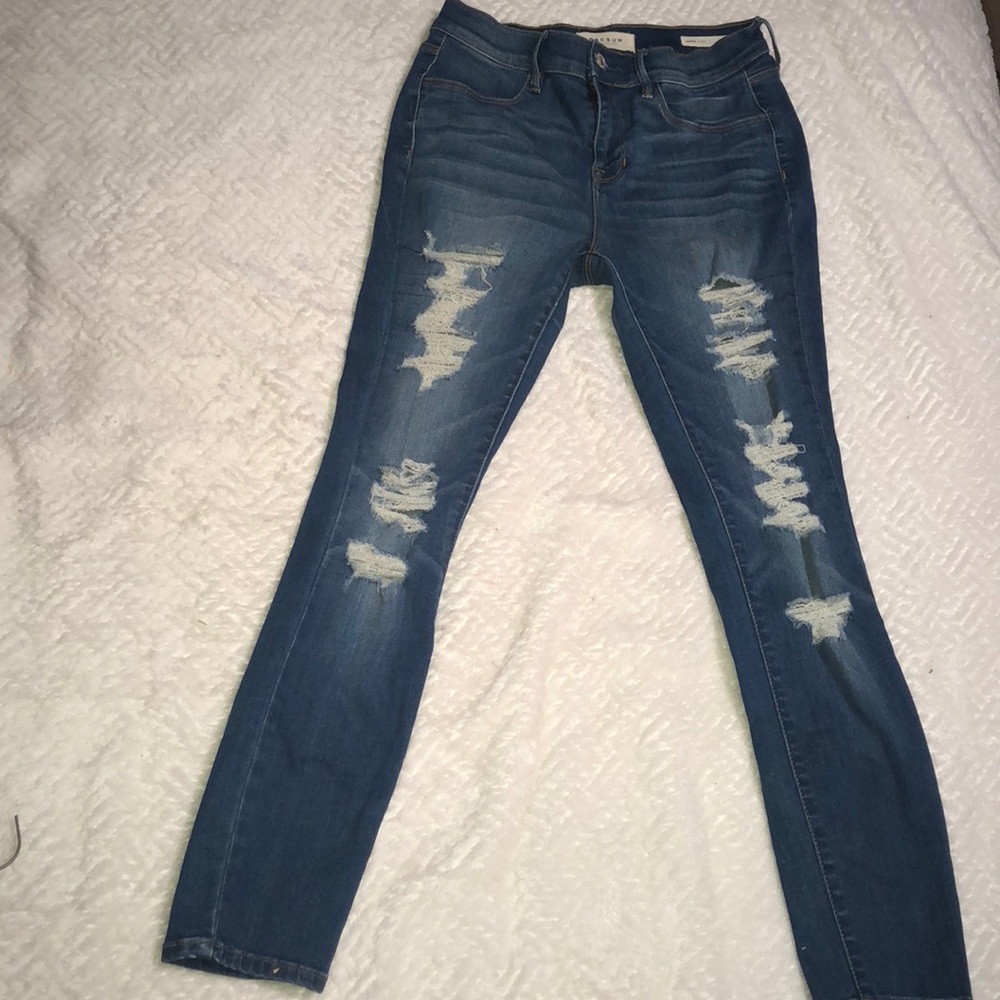 Ripped Blue Jeans